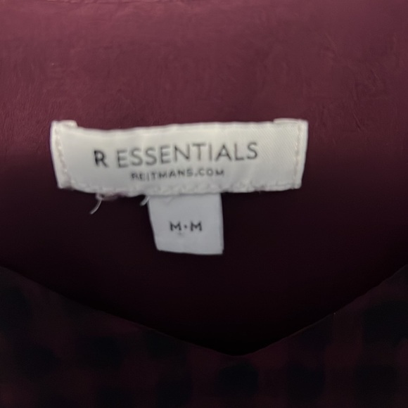 3/$20 r essentials medium black checkered tank - Picture 3 of 3